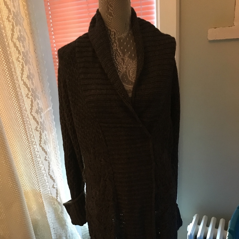 Grey Sweater Coat